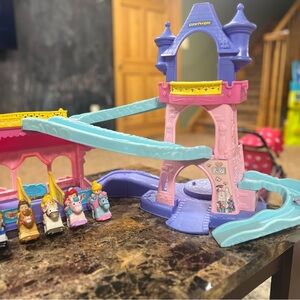 Little People Princess Castle Playset - Pink, Purple & Light Blue